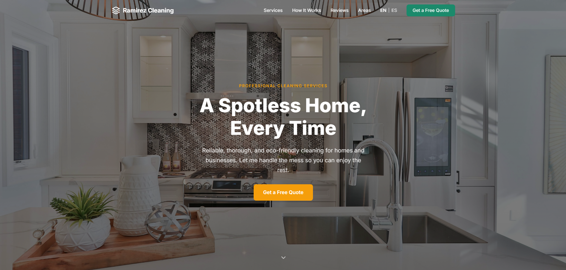 Ramirez Cleaning Service website